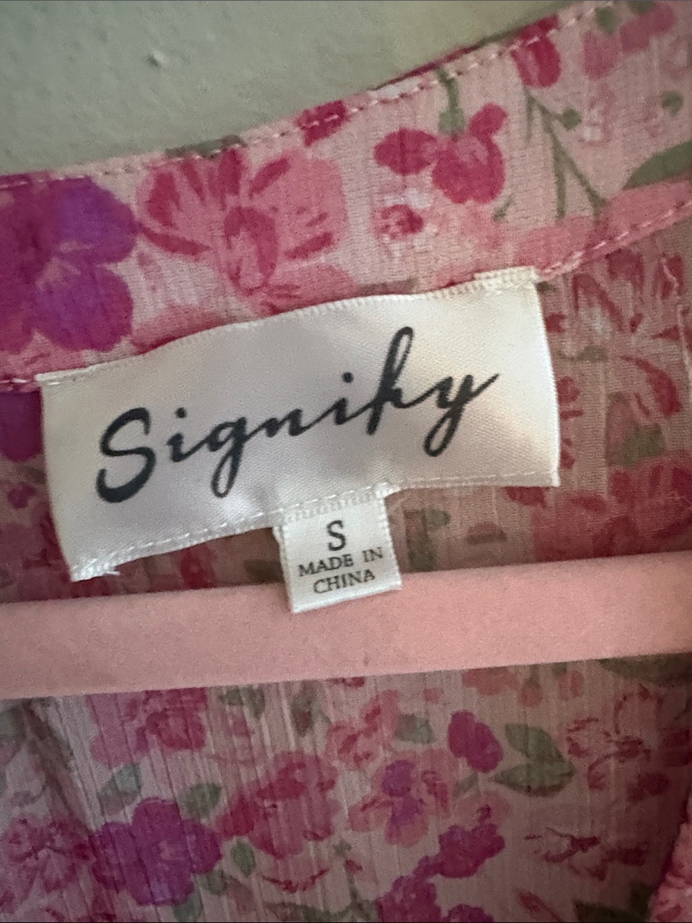 Signify floral v neck short sleeve midi dress S - Picture 2 of 4